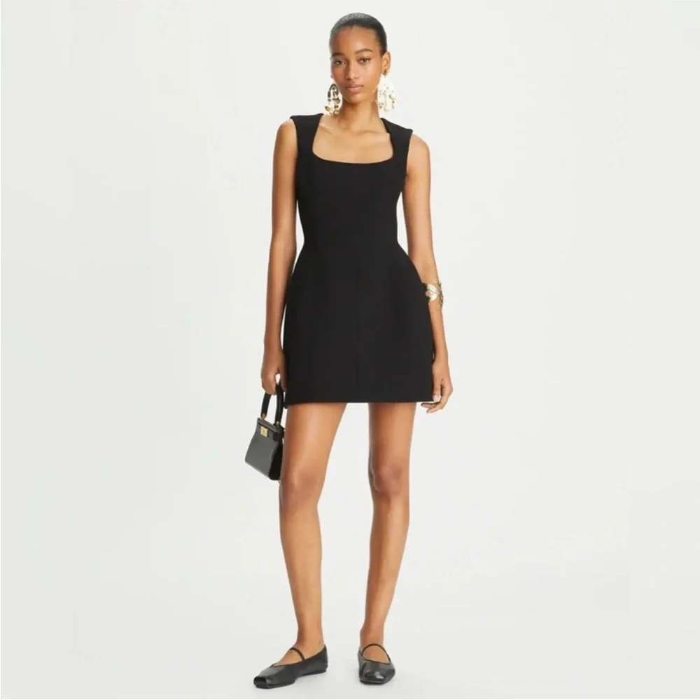 TORY BURCH Double-Faced Wool Mini Dress 6
